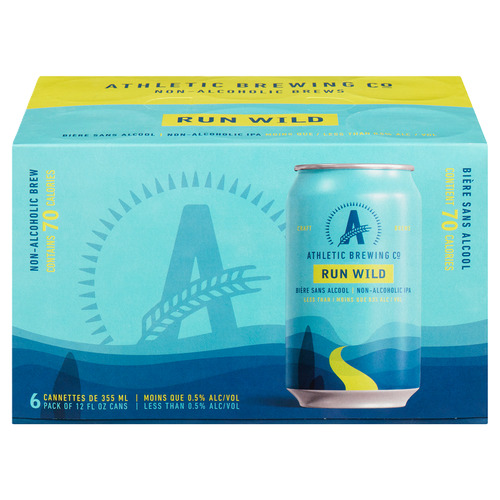 Athletic Brewing Co. Run Wild IPA Non-Alc 6-Pack Can
